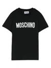 Moschino Kids' Logo-print T-shirt In Black