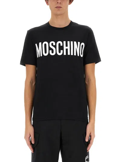 Moschino Logo-print T-shirt In Black
