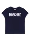 Moschino Logo Print T-shirt In Blue