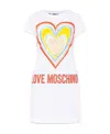 Moschino Logo-print T-shirt Dress In White