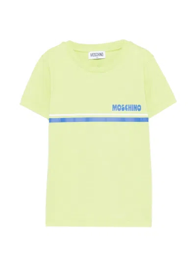 Moschino Kids' Logo-print T-shirt In Green