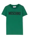 Moschino Kids' Logo-print T-shirt In Green