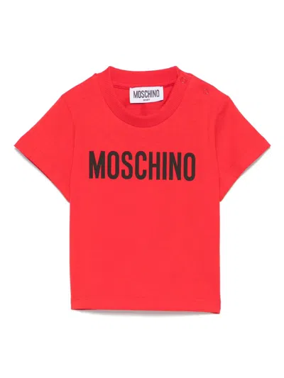 Moschino Babies' Logo-print T-shirt In Red