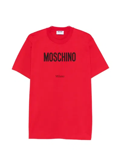 Moschino Logo-print T-shirt In Red