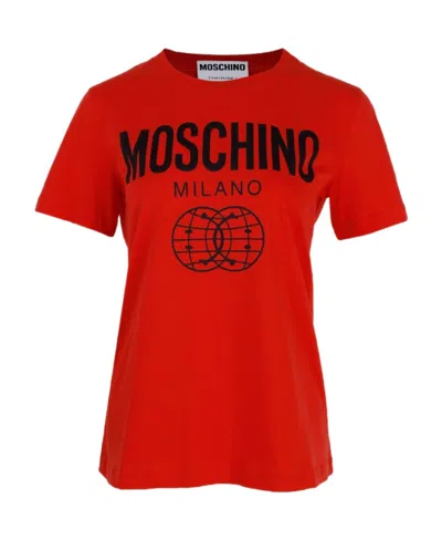 Moschino Logo-print T-shirt In Red