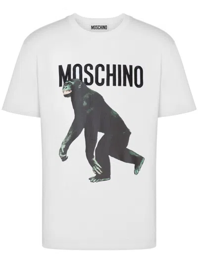 Moschino Logo-print T-shirt In White