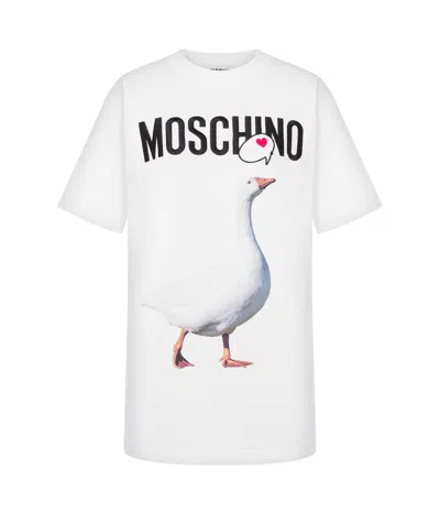MOSCHINO MOSCHINO LOGO PRINTED CREWNECK T-SHIRT