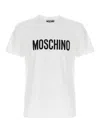 Moschino Cotton T-shirt With Logo Print In White