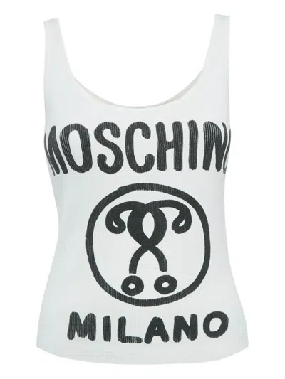 Pre-owned Moschino Logo-print Tank Top