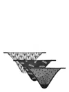 Moschino Logo-print Thongs (pack Of Three) In Black