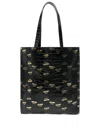 Moschino Logo-print Tote Bag In Black