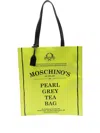 Moschino Logo-print Tote Bag In Green