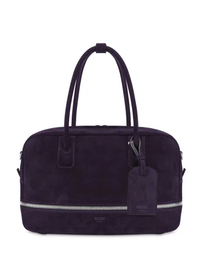 Moschino Logo-print Tote Bag In Purple