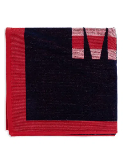 Moschino Logo-print Towel In Blau