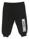 Moschino Logo-print Tapered Track Pants In Black