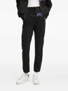 Moschino Logo-print Track Pants In Black