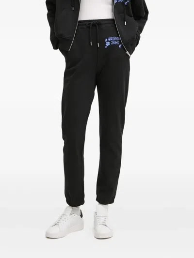 Moschino Logo-print Track Pants In Black