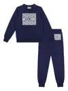 Moschino Logo-print Tracksuit In Blue