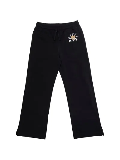 Moschino Kids' Logo-print Tracksuit Set In Black