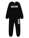 Moschino Logo-print Tracksuit Set In Black