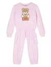 Moschino Cotton-blend Tracksuit In Pink