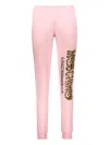Moschino Logo-print Trousers In Pink