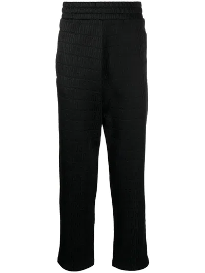 Moschino Logo-print Trousers In Black