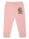 Moschino Logo-print Trousers In Pink