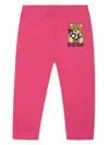 Moschino Logo-print Trousers In Pink