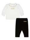 Moschino Logo-print Trousers In White