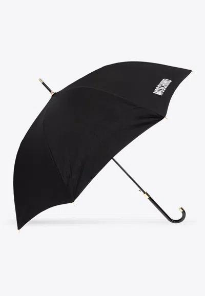 MOSCHINO LOGO-PRINT UMBRELLA