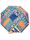 Moschino Logo-print Umbrella In Blue