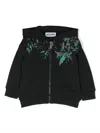 Moschino Logo-print Zip-up Hoodie In Black