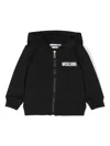 Moschino Kapuzenjacke Mit Logo-print In Schwarz