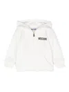 Moschino Kapuzenjacke Mit Logo-print In Weiss
