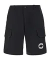 Moschino Logo Cargo Shorts With Pockets And Loops In Black