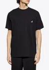 Moschino Logo-printed Crewneck T-shirt In Black