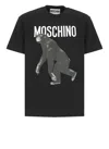 Moschino Logo Printed Crewneck T-shirt In Black