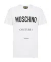 Moschino Couture Man T-shirt White Size L Organic Cotton In White