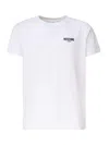 Moschino Logo Printed Crewneck T-shirt In White
