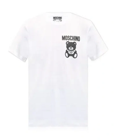MOSCHINO MOSCHINO LOGO-PRINTED CREWNECK T-SHIRT