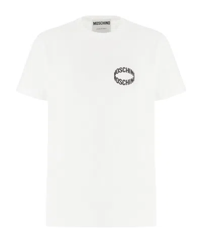 MOSCHINO MOSCHINO LOGO-PRINTED CREWNECK T-SHIRT