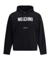 Moschino Cotton Hoodie With Drawstrings And Kangaroo Pocket