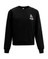 Moschino Teddy Bear-logo Jersey Sweatshirt In Black