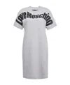 Moschino Logo Printed Round-neck T-shirt Dress In White