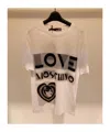 Moschino Logo Printed Short-sleeved T-shirt In Nude