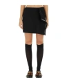 Moschino Wool Wrap Skirt In Black