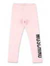 Moschino Logo-print Leggings In Rosa