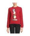Moschino Logo Printed Sweater In Red