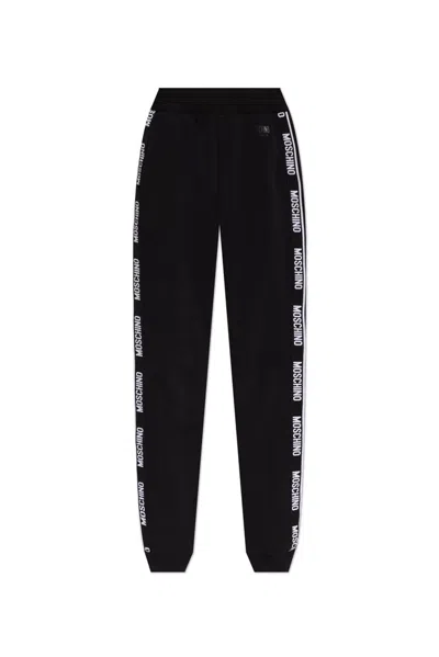 Moschino Logo-print Track Pants In Black
